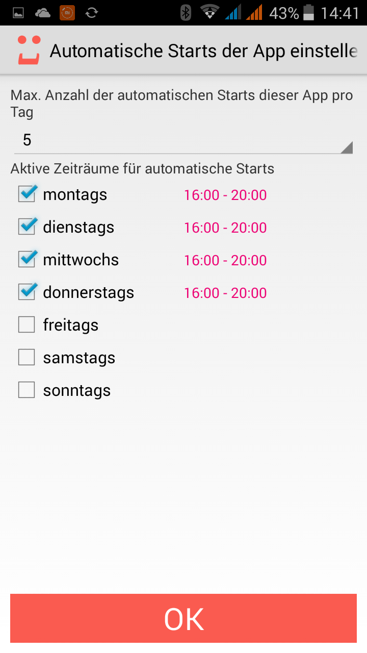 Screenshot der SPRACHLüCKE.com Android App